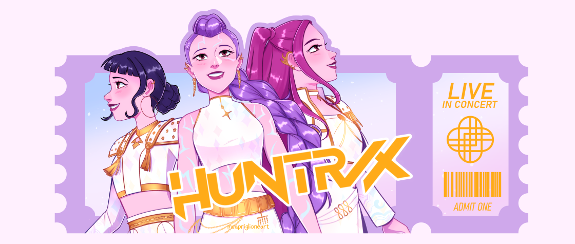 KPop Demon Hunters Huntrix Print 11x17
