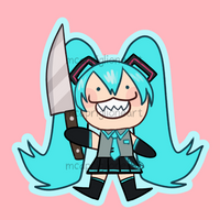 Knife Miku Sticker