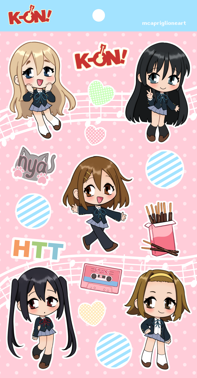 K-On! Large Sticker Sheet