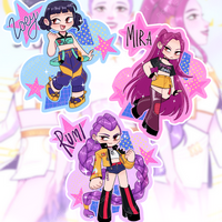 KPop Demon Hunters Huntrix Stickers