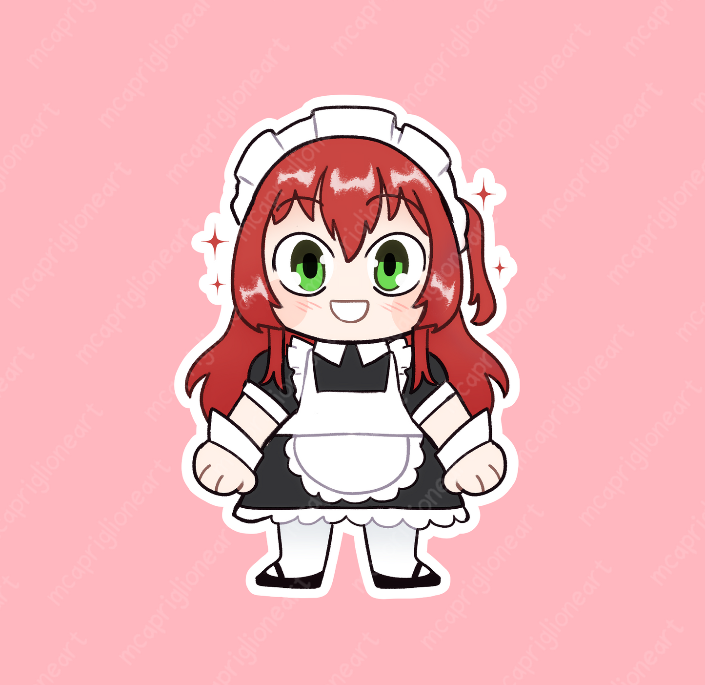 Maid Bocchi The Rock! Stickers