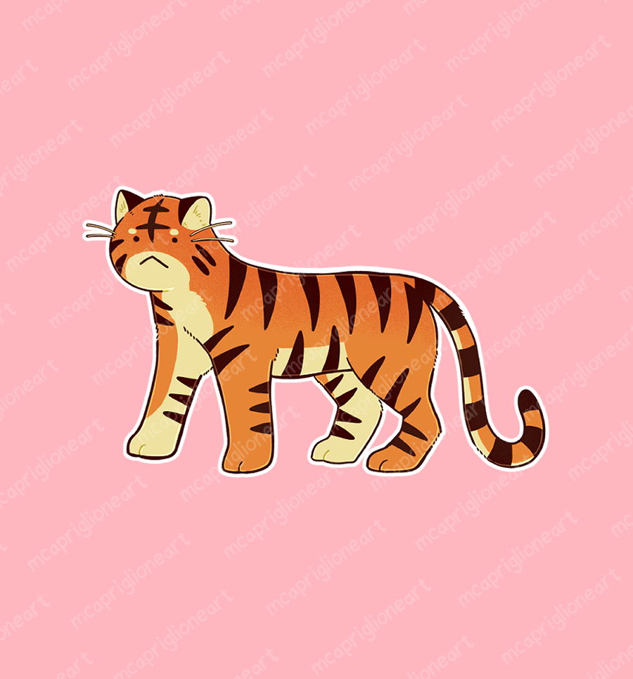 Tiger Family Sticker Set