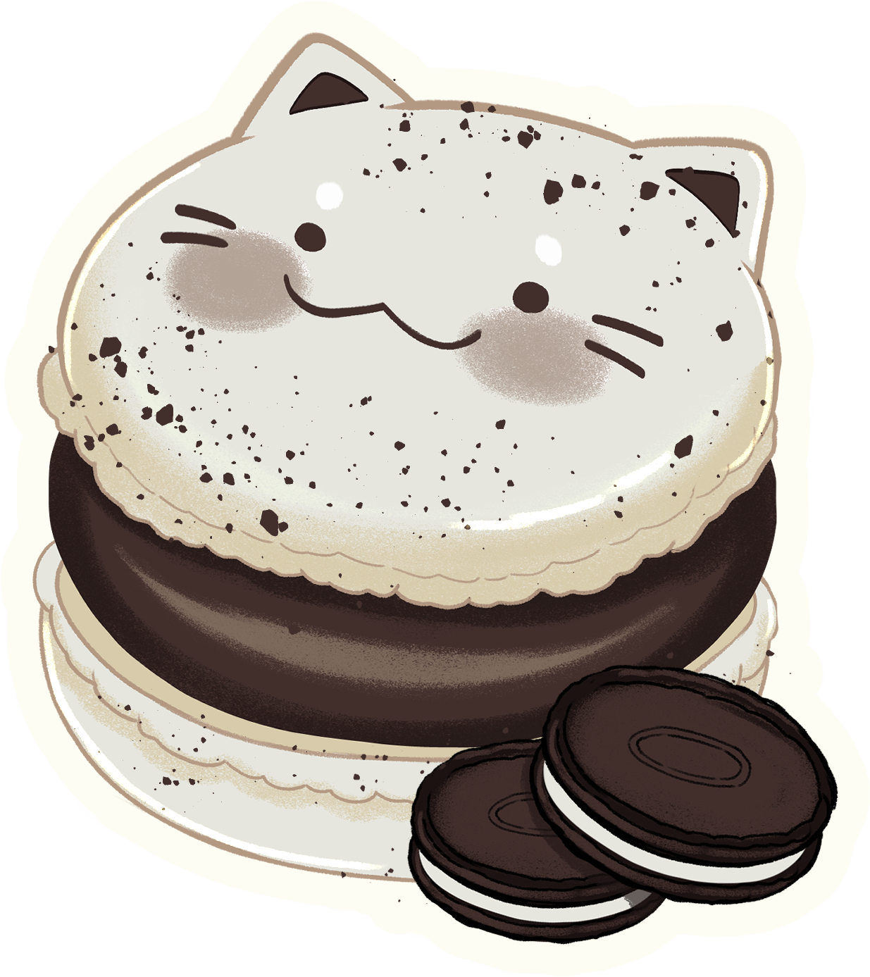 Meow-carons Stickers