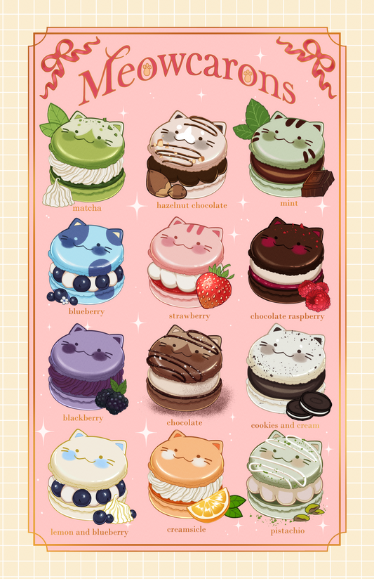 Meow-carons Stickers