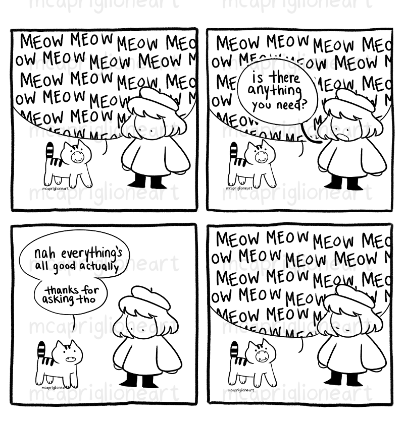 Meow Meow Medium Print