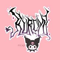 Metal Kuromi Sticker