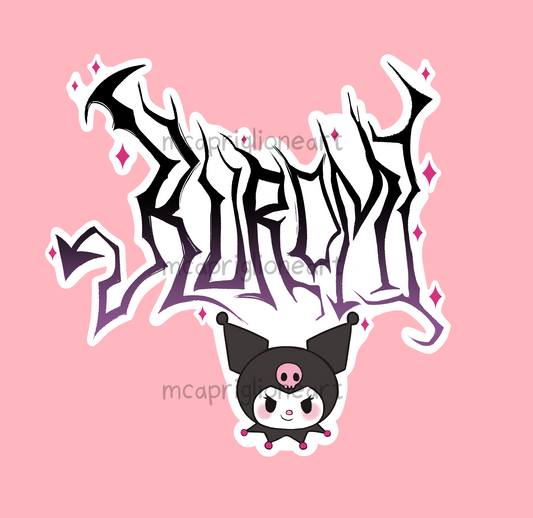 Metal Kuromi Sticker