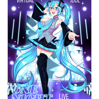 Virtual Idols Print 11x17