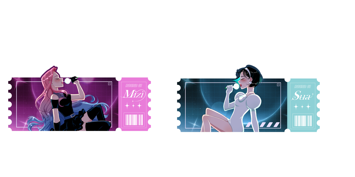 Mizisua Prints and Ticket Stickers