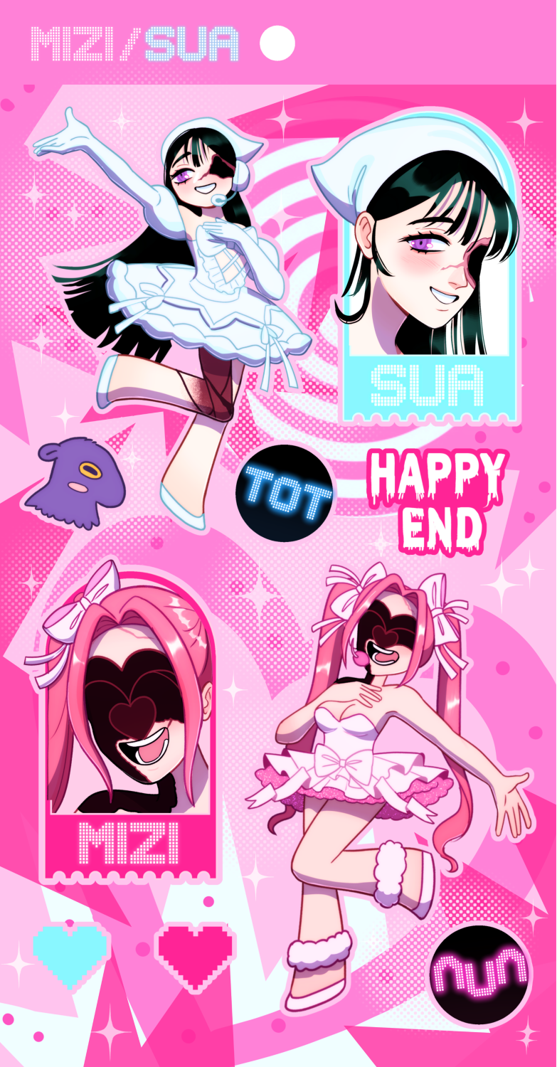 Mizisua Candy Scar Large Sticker Sheet
