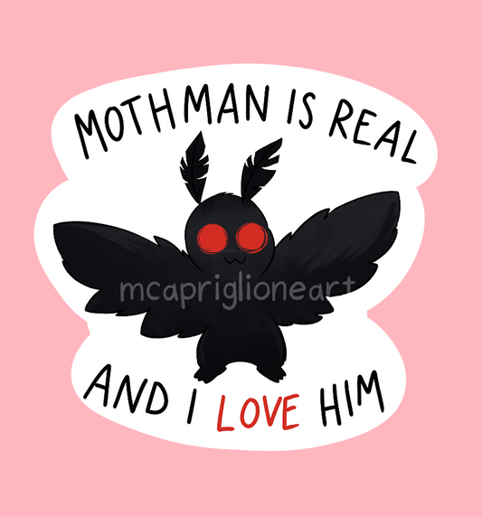 mothman sticker