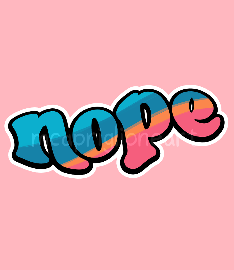 Nope Sticker