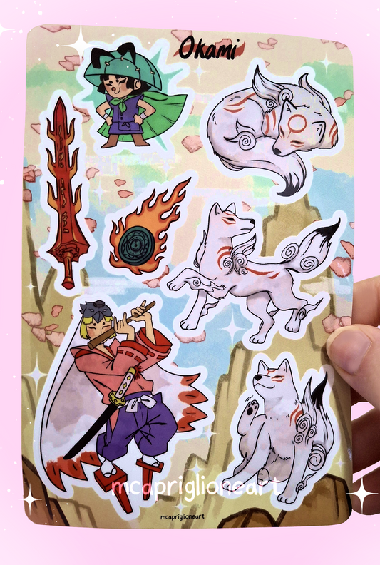 Okami Sticker Sheet