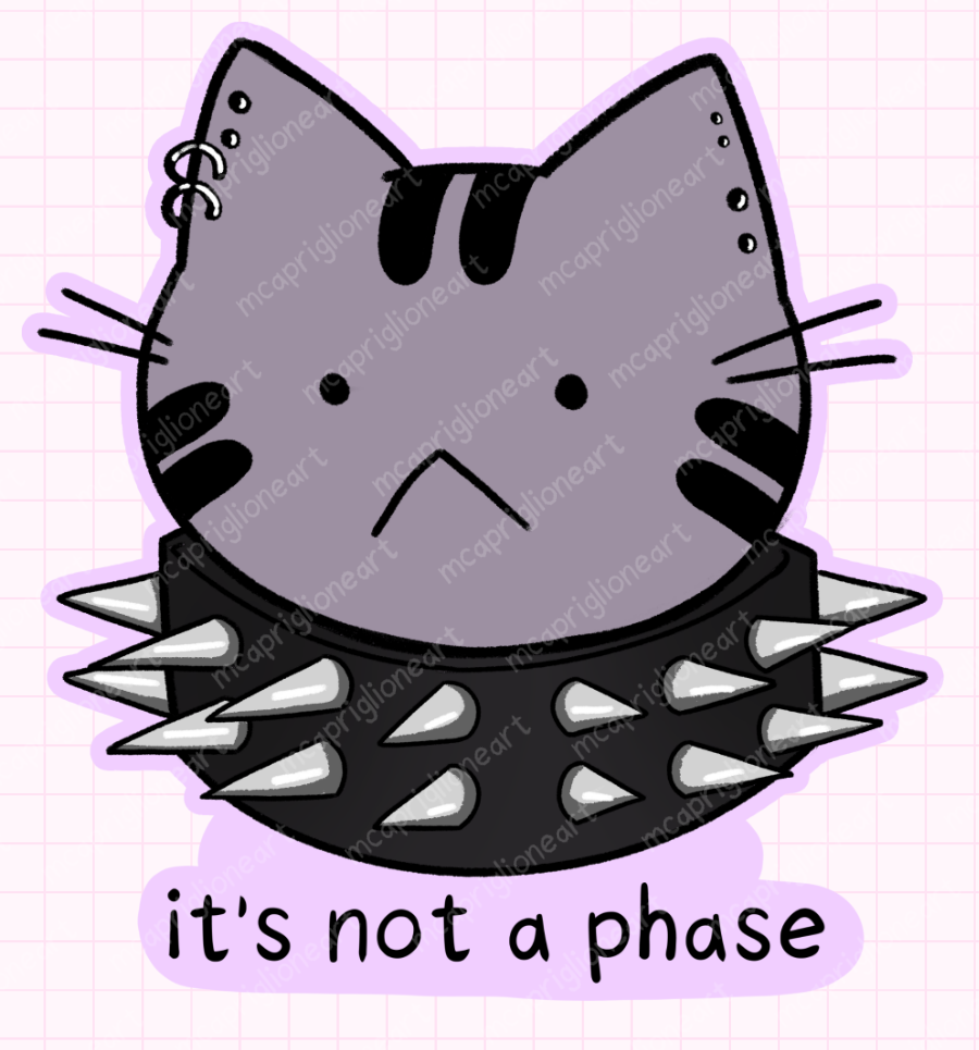 Not a Phase Cat Sticker