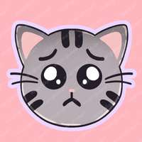 Begging Cat Sticker