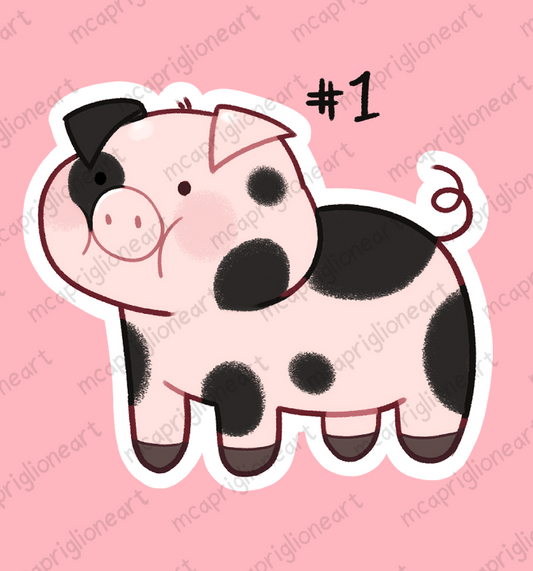 Piggy Stickers!