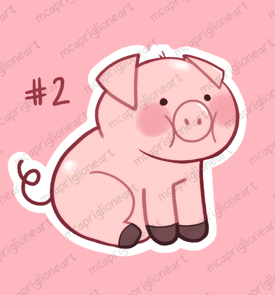 Piggy Stickers!