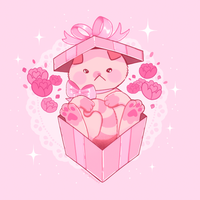 A Present for You Cat Print