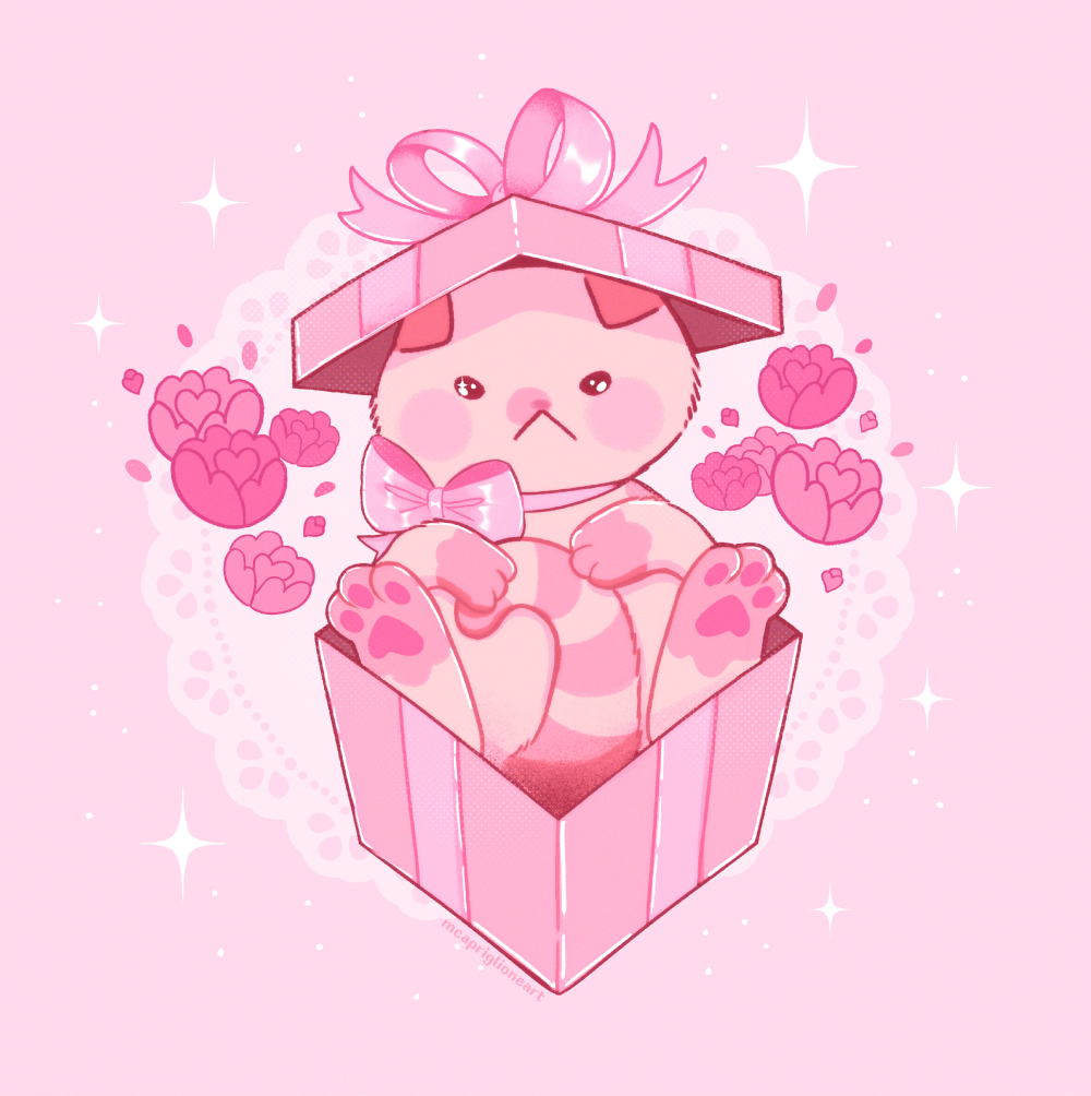 A Present for You Cat Print
