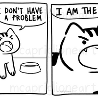 Problem Cat Print