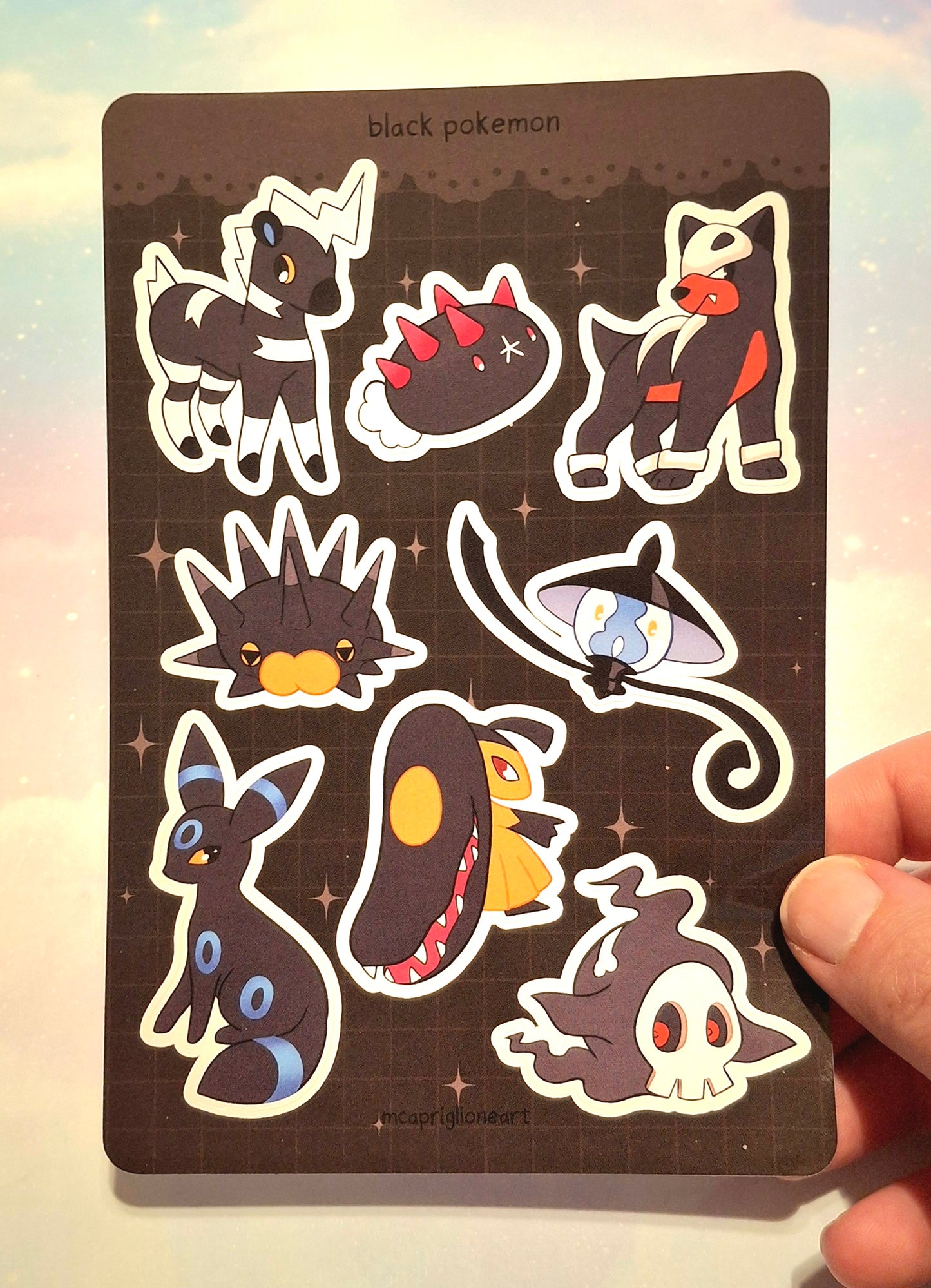 Pokemon of the Rainbow Sticker Sheets (10 Designs Available)
