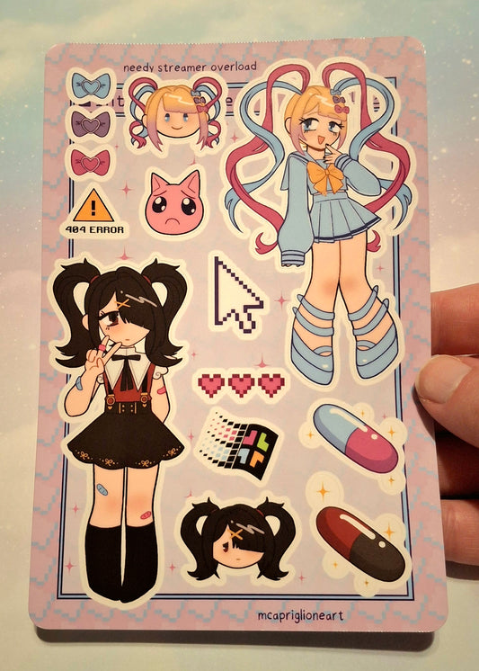 Needy Streamer Overload Sticker Sheet