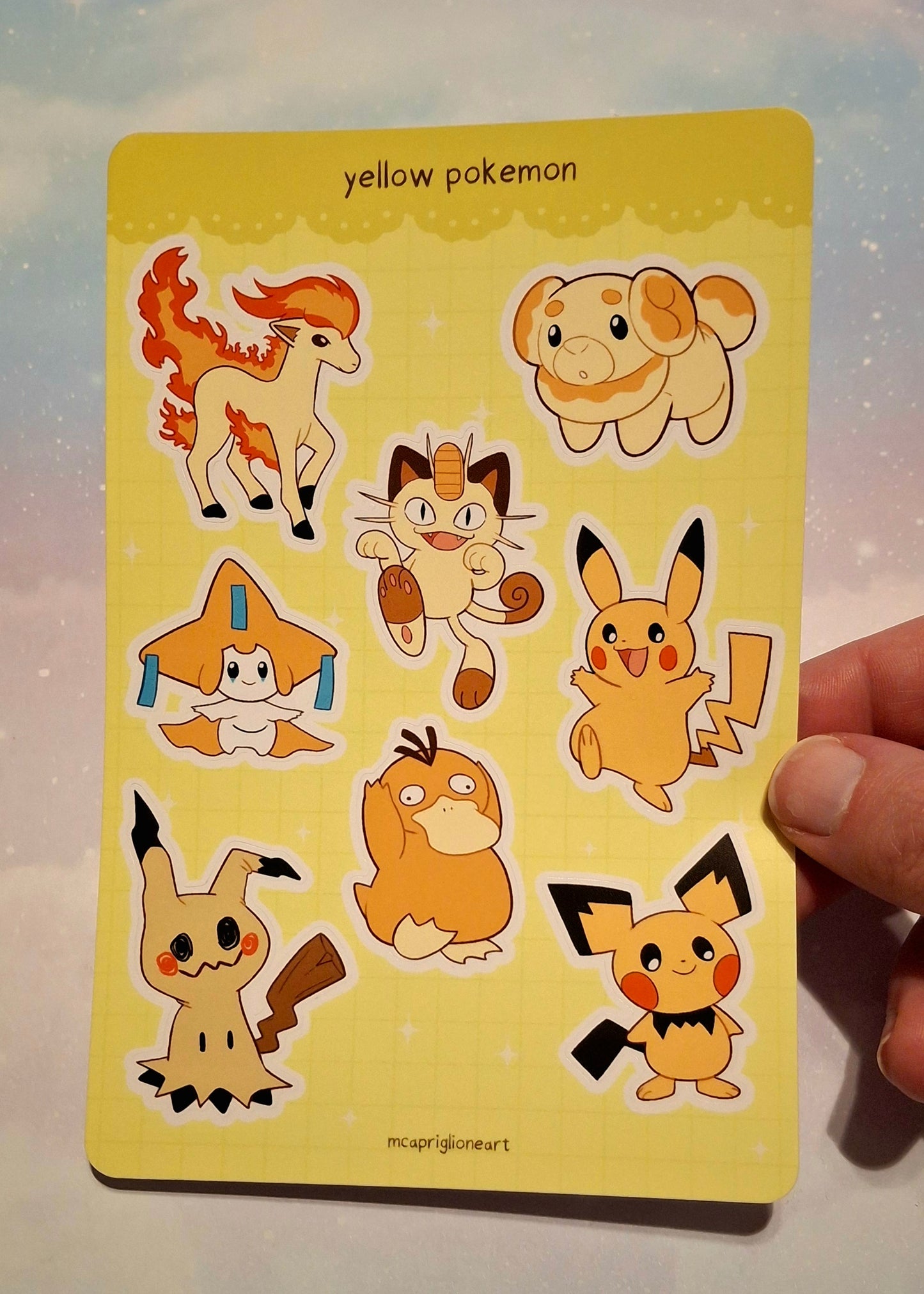 Pokemon of the Rainbow Sticker Sheets (10 Designs Available)