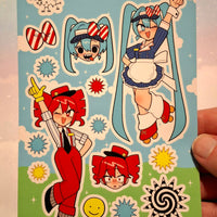Vocaloid Mesmerizer Miku and Teto Sticker Sheet