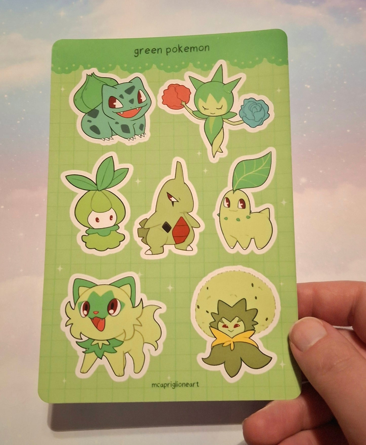Pokemon of the Rainbow Sticker Sheets (10 Designs Available)