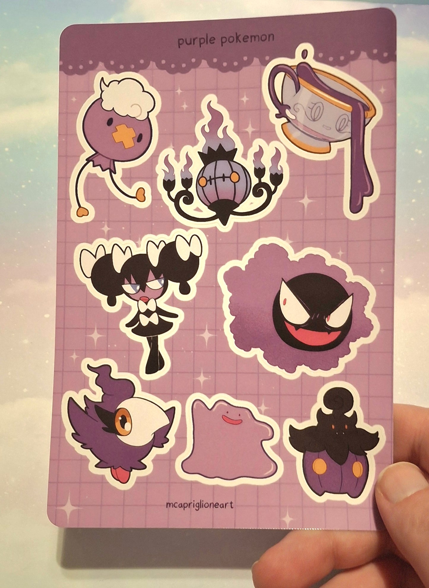 Pokemon of the Rainbow Sticker Sheets (10 Designs Available)