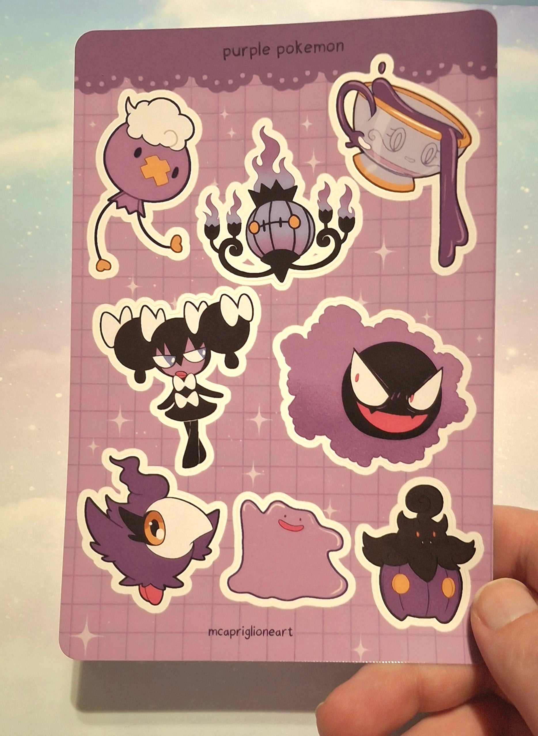 Pokemon of the Rainbow Sticker Sheets (10 Designs Available)