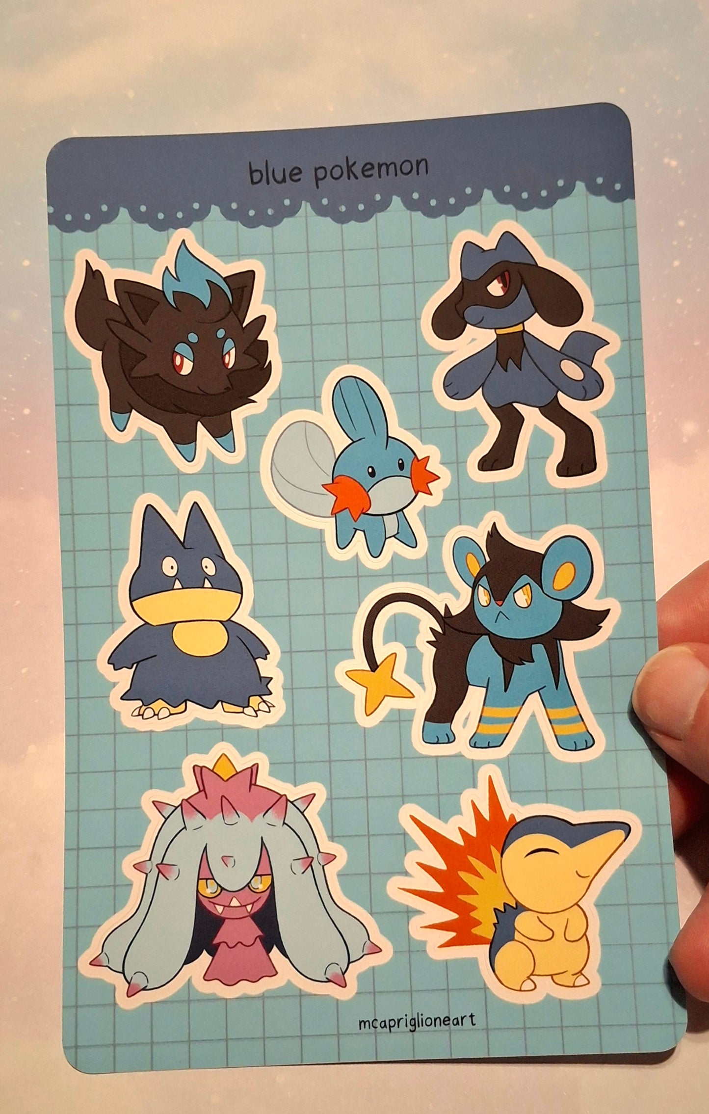 Pokemon of the Rainbow Sticker Sheets (10 Designs Available)