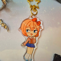 Doki Doki Literature Club Double Sided Epoxy Charms (Blood and Horror Warning)