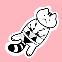Bikini Cat Sticker