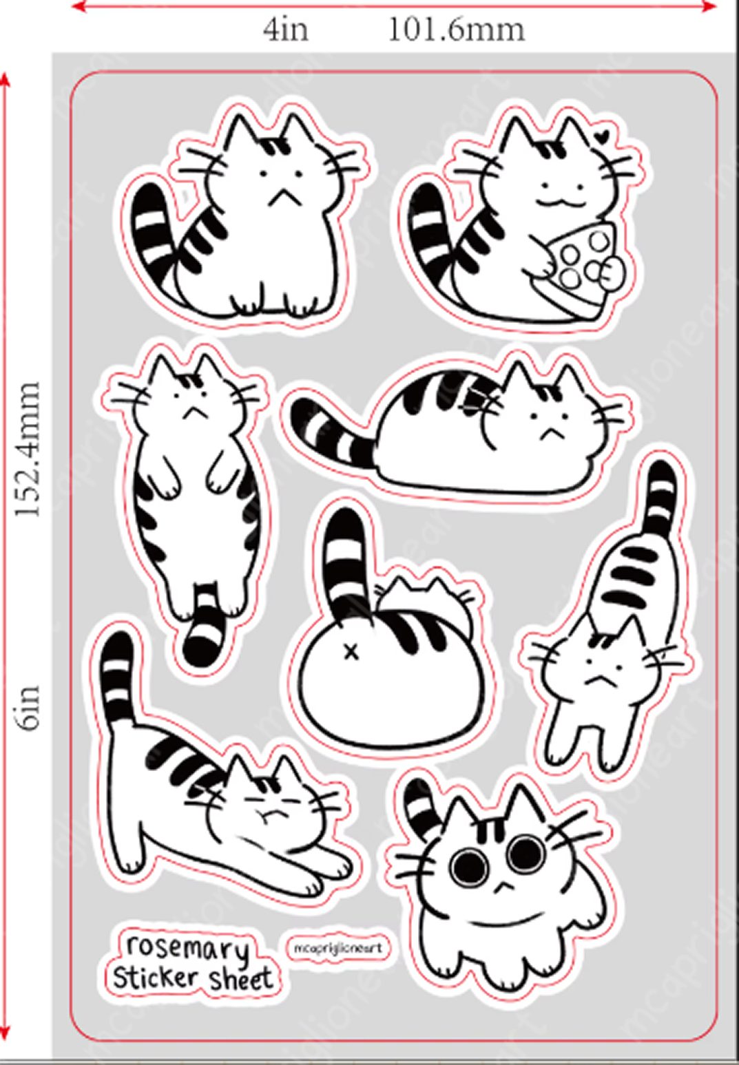 (PRE-ORDER) Rosemary Sticker Sheet