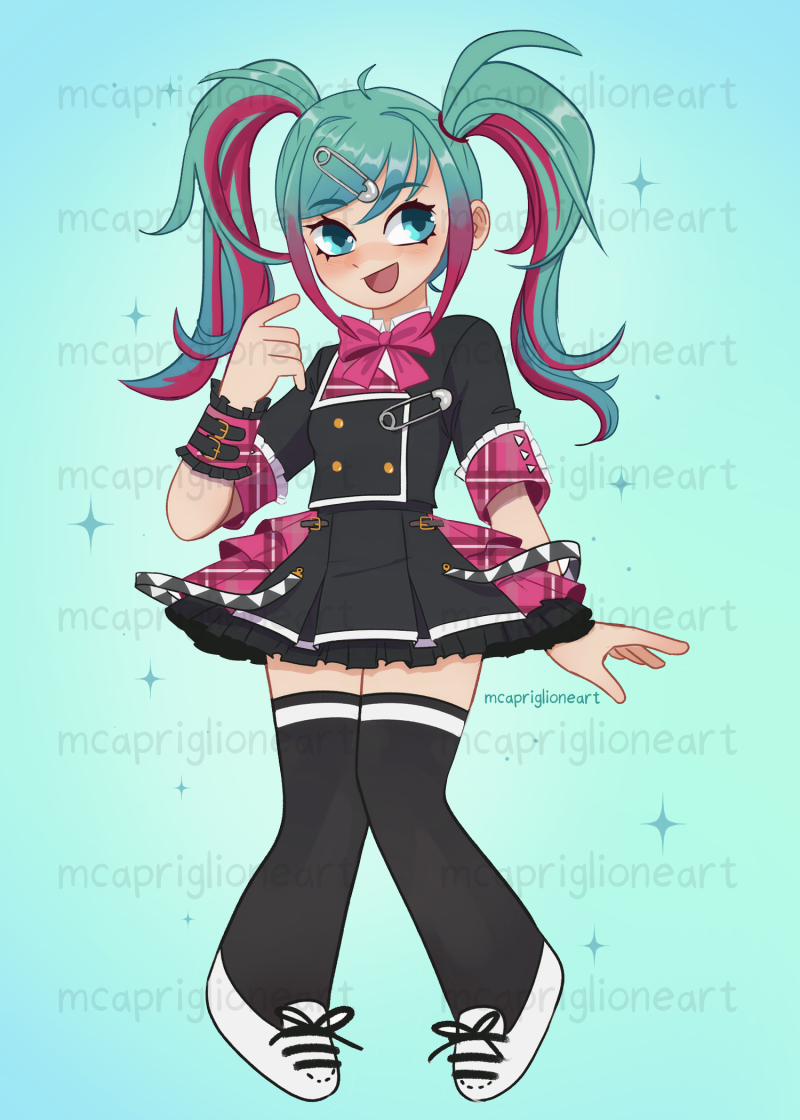 School Miku 5x7 Print