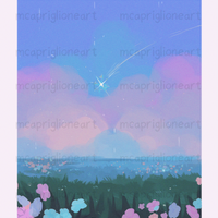 Shooting Star Landscape 5x7 Print