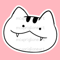 Evil Cat Smile Sticker