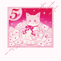 A Letter for You Cat Print