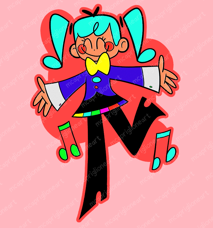Static Miku Sticker