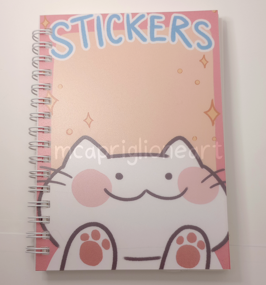 Pink Cat Sticker Book