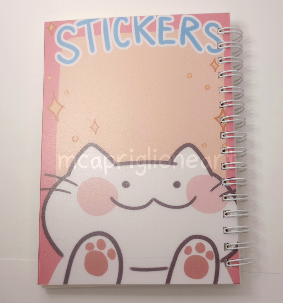 Pink Cat Sticker Book