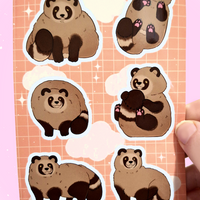 Tanuki Sticker Sheet