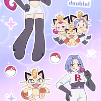Team Rocket Large Sticker Sheet