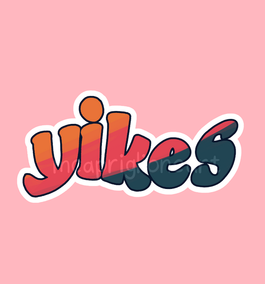 yikes sticker