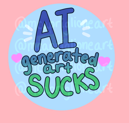 AI Generated Art Sucks Sticker