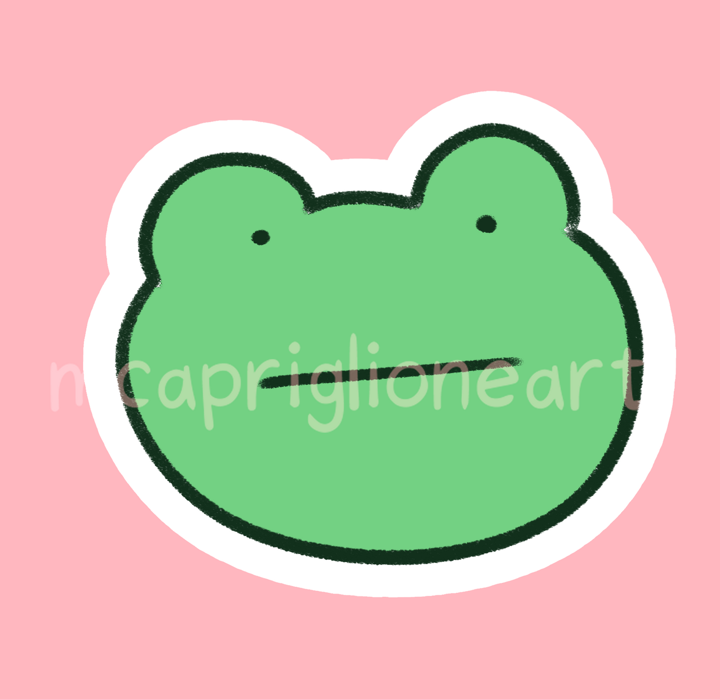 Frog Face Sticker
