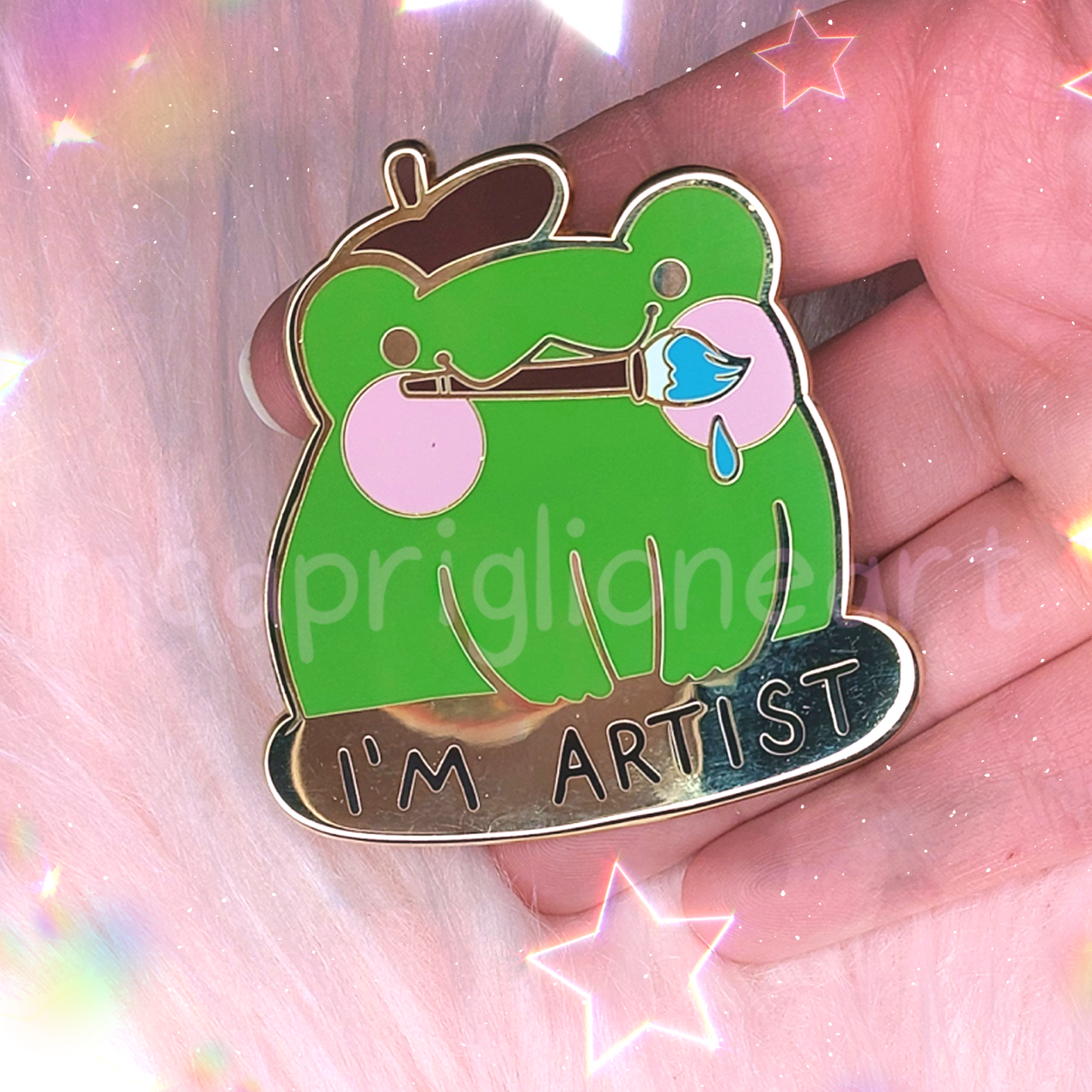 I'm Artist Froggy Enamel Pin