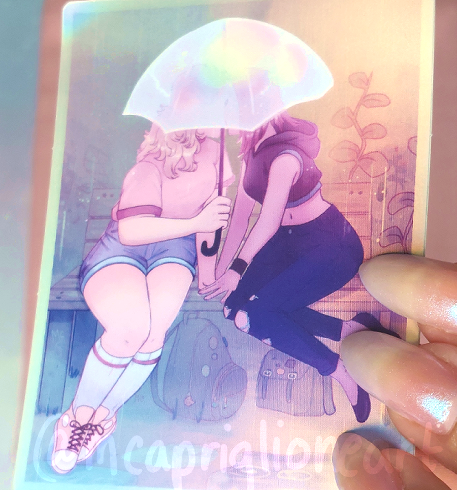 Holographic Gay Umbrella Sticker