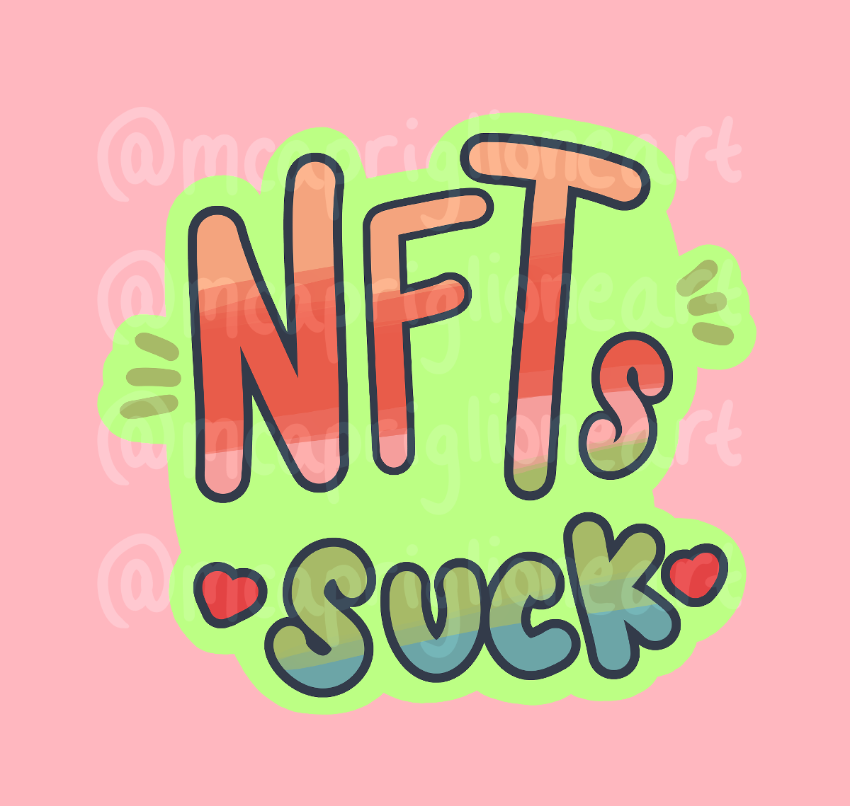 EnEfTee's Suck Sticker